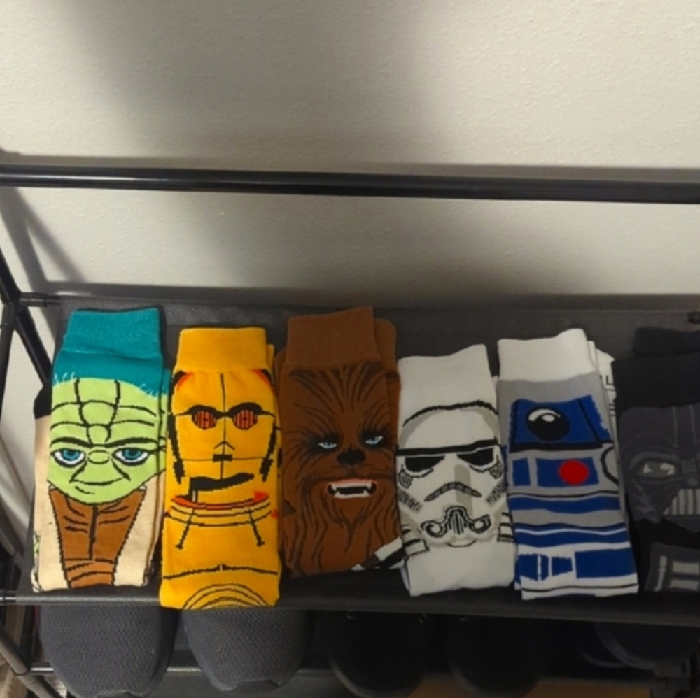 Star Wars Character Socks Set of 6 pairs